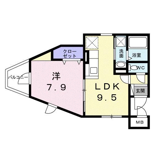 ヴァンベェール２７（303） 間取り図画像