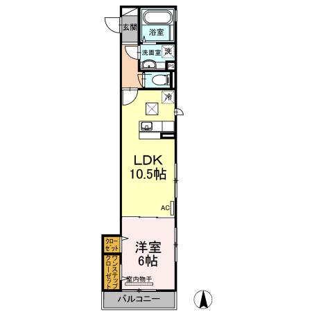 セジュール武蔵新城（102） 間取り図画像