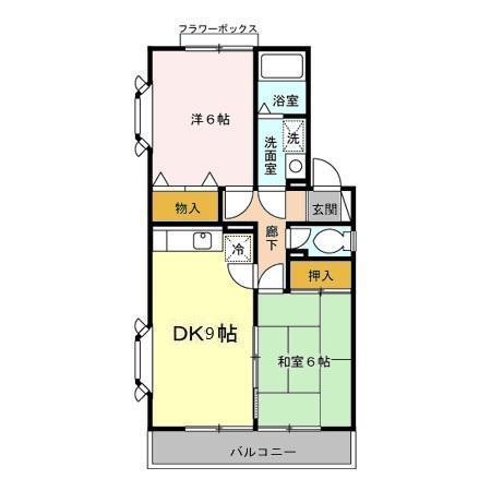 ヒルサイドタウン　ＡＢ（B207） 間取り図画像