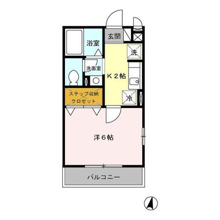 ＣＯＭＦＯＲＴⅡ（206） 間取り図画像
