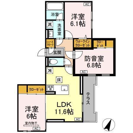 プリド（101） 間取り図画像