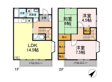 エクセル八雲（101） 間取り図画像