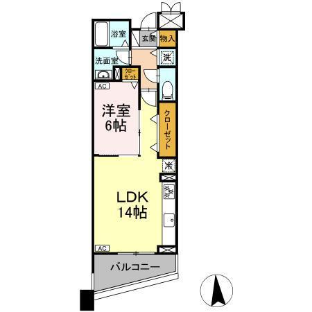 モンテバレ等々力（502） 間取り図画像
