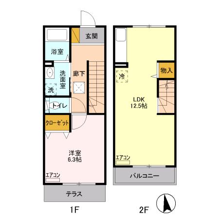 レアール等々力（103） 間取り図画像