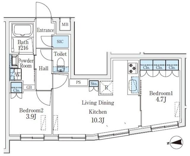 ＣＲＥＡＴＩＦ桜新町（106） 間取り図画像