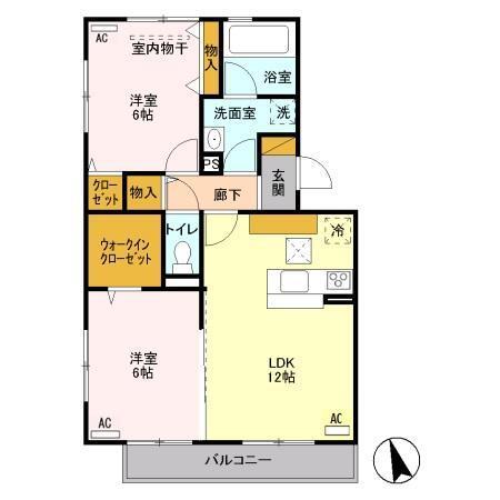 コモレビ大蔵　F（104） 間取り図画像