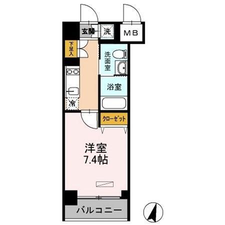 カスタリア武蔵小杉（0109） 間取り図画像