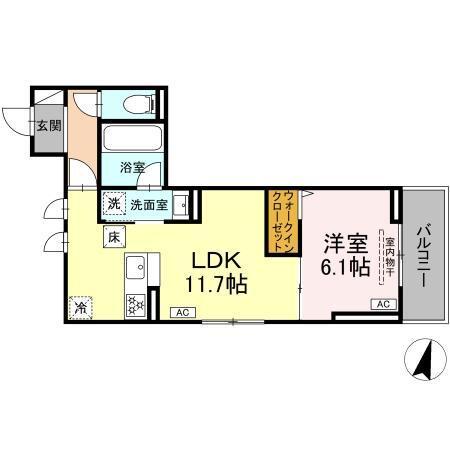 D Paina 木月住吉町（101） 間取り図画像