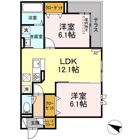ゼフィール（108） 間取り図画像