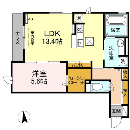ラムリテン（102） 間取り図画像