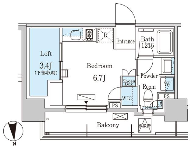 パークアクシス学芸大学レジデンス（802） 間取り図画像