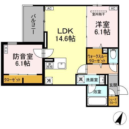 プリド（203） 間取り図画像