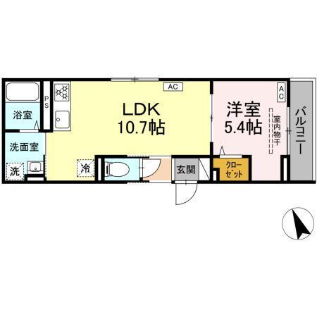 D Paina 菅北浦（301） 間取り図画像