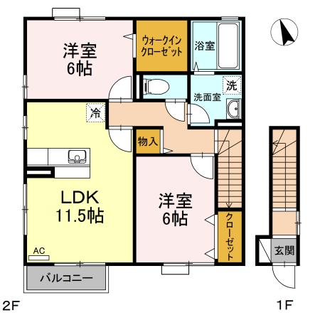 ラフィーネ（102） 間取り図画像