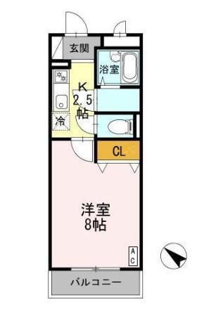 ミレニアム経堂（202） 間取り図画像