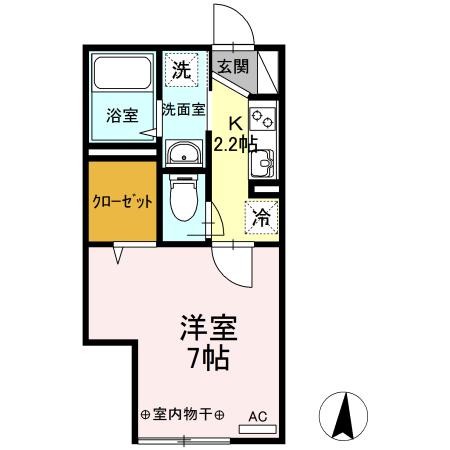 monad SASAZUKA（306） 間取り図画像
