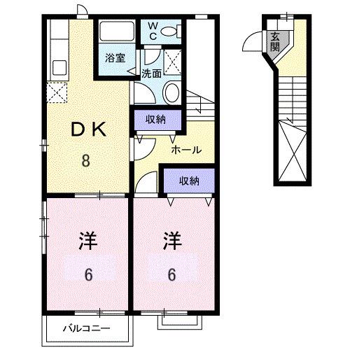 サンライズ（202） 間取り図画像