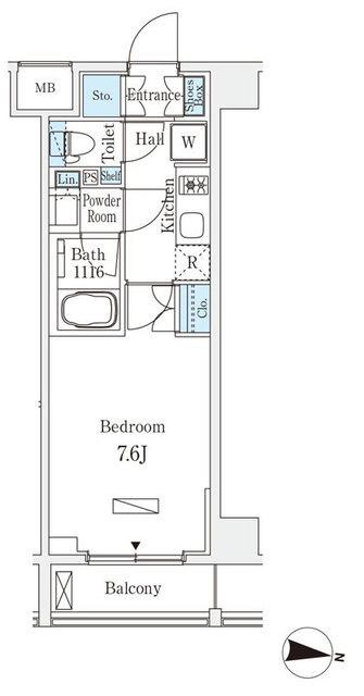 ラティエラ中野新井（702） 間取り図画像