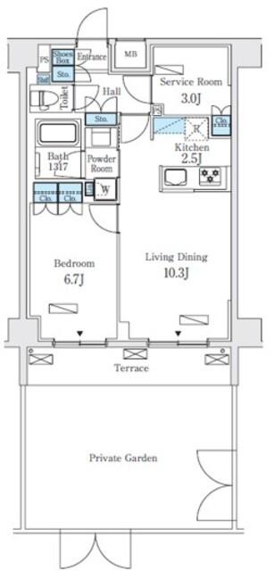 ラティエラ中野新井（103） 間取り図画像