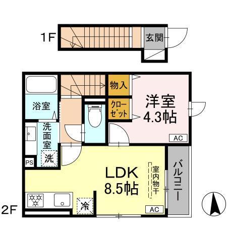 グラナーデ大和町（201） 間取り図画像