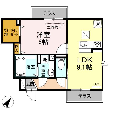 マノワール善福寺（101） 間取り図画像