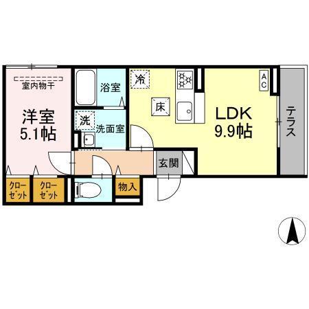 D Paina 矢向（103） 間取り図画像