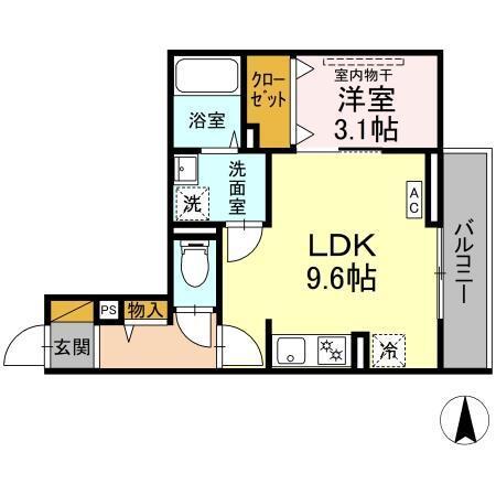 CASA MIA（202） 間取り図画像