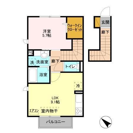 グレイスコート（207） 間取り図画像