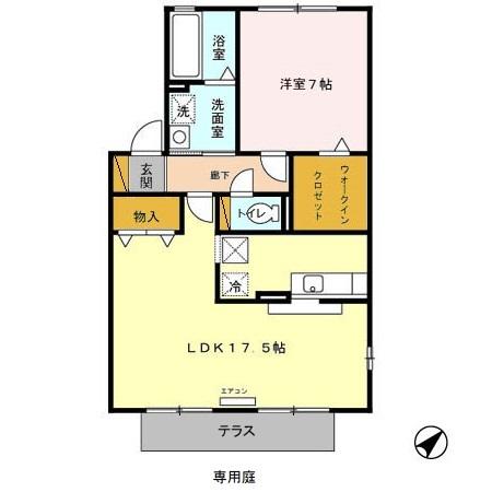 メープル　Ⅱ（101） 間取り図画像