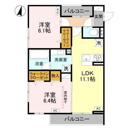 ウエストスクエア（206） 間取り図画像