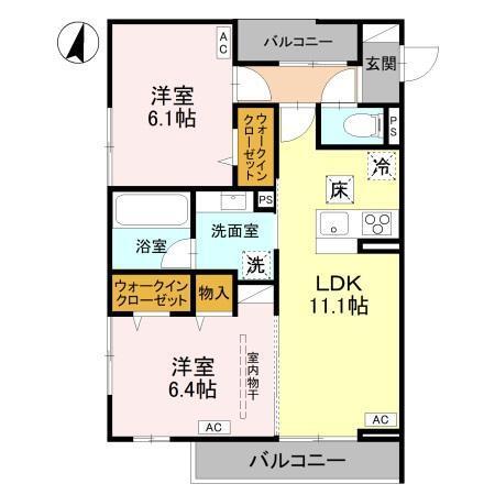 ウエストスクエア（106） 間取り図画像