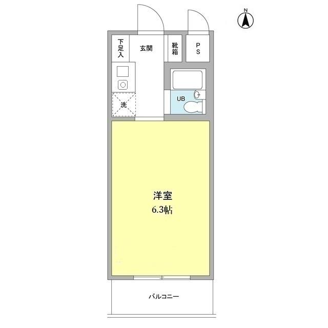 ウッドクレスト砧Ｄ棟（D302） 間取り図画像
