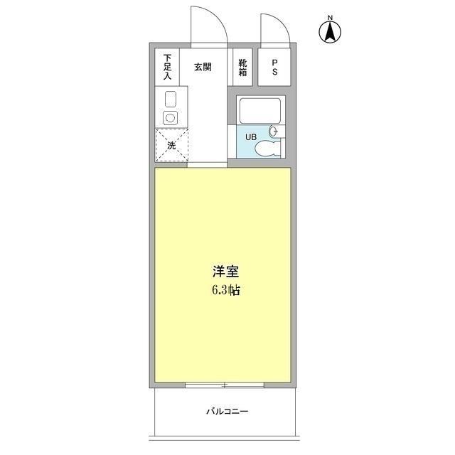 ウッドクレスト砧Ｄ棟（D306） 間取り図画像