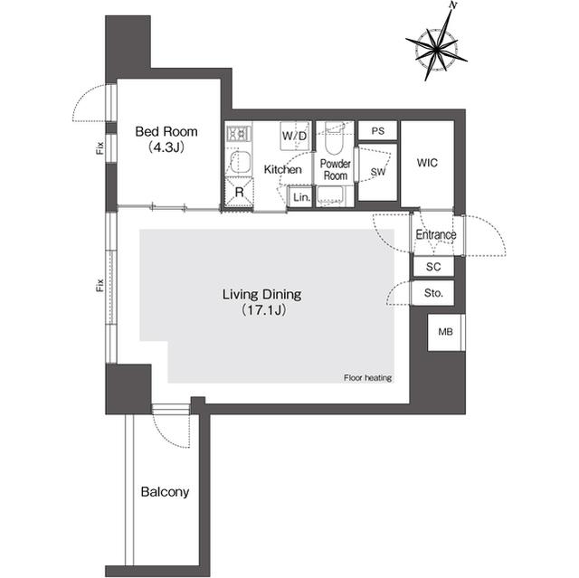 スタイリオ目黒大橋ＨＩＬＬＳＩＤＥ（002） 間取り図画像