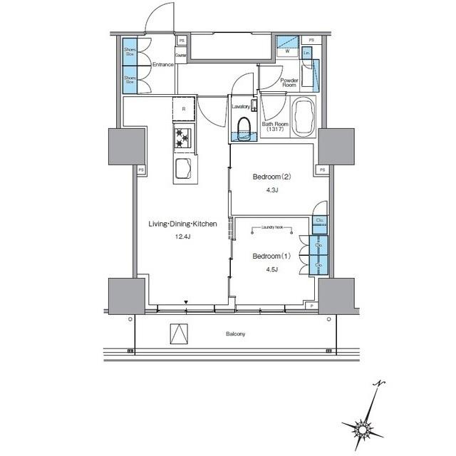 ルフォンプログレ渋谷ヒルトップ（0703） 間取り図画像