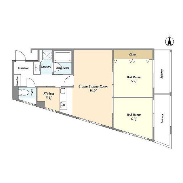 ＣＯＲＶＡＬ三軒茶屋（401） 間取り図画像