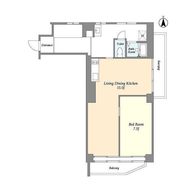 アモー等々力（403） 間取り図画像