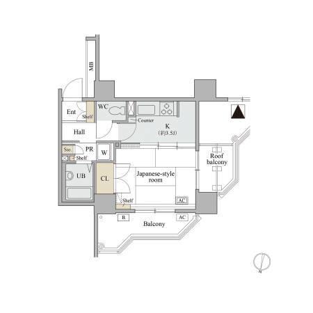 コラム神泉（0908） 間取り図画像