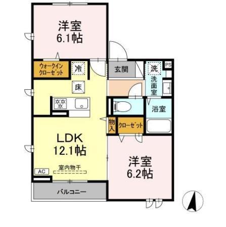 サウスヒルズ世田谷（101） 間取り図画像