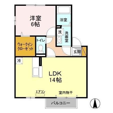 グリーンピア　Ｂ（205） 間取り図画像