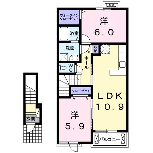 フレシールⅡ（203） 間取り図画像