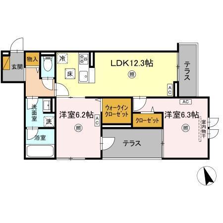 fortuna（102） 間取り図画像