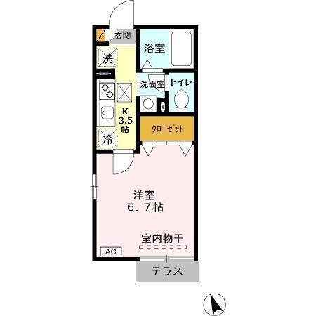 ピア　E棟（102） 間取り図画像