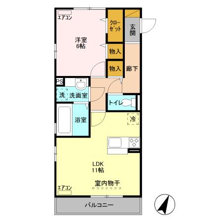 シャルム・エステート（205） 間取り図画像