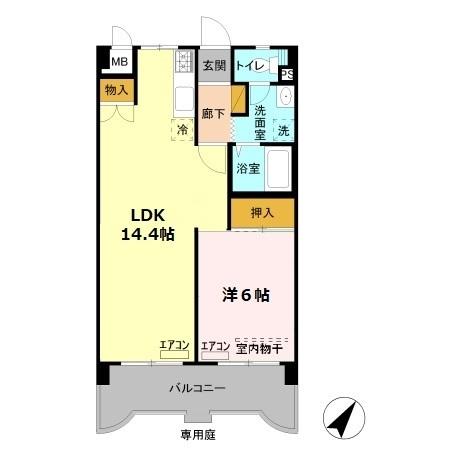 ティーワイパレス（404） 間取り図画像