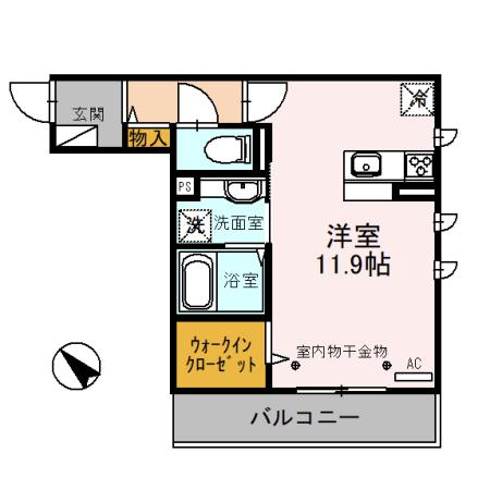 プラシード（202） 間取り図画像