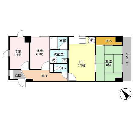 エルドシック浦安（206） 間取り図画像