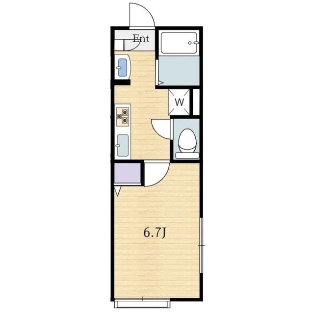 Flat.neo明大前（201） 間取り図画像