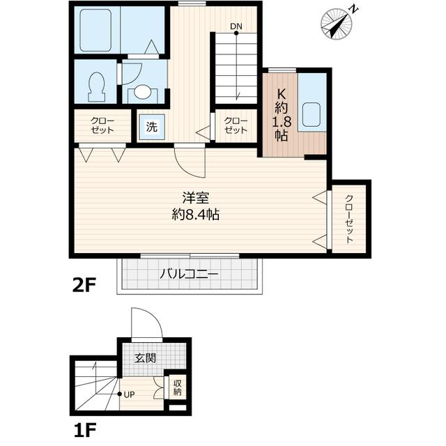 スプリングガーデン（202） 間取り図画像
