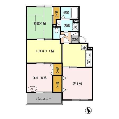 ロイトン　Ⅰ（205） 間取り図画像
